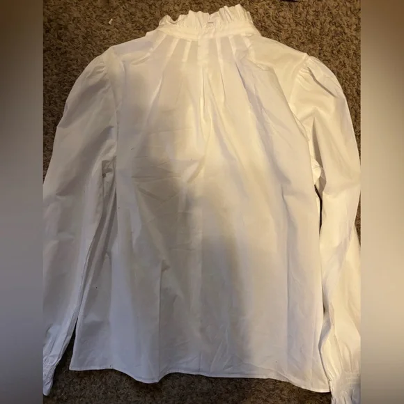 Boden Ruffled White Blouse - Picture 4 of 4